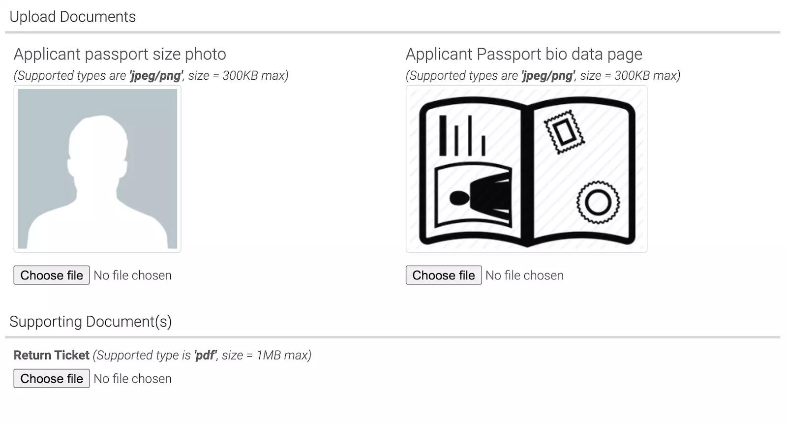 Uploading documents