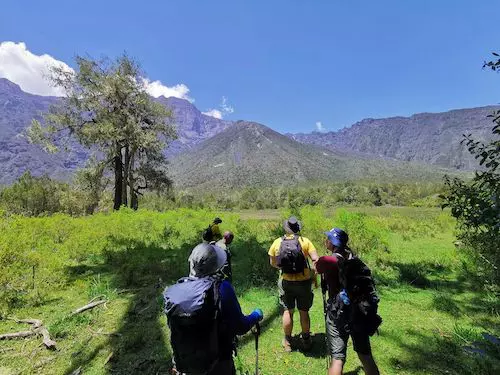 Close to Meru's Ash Cone on an acclimatisation trek