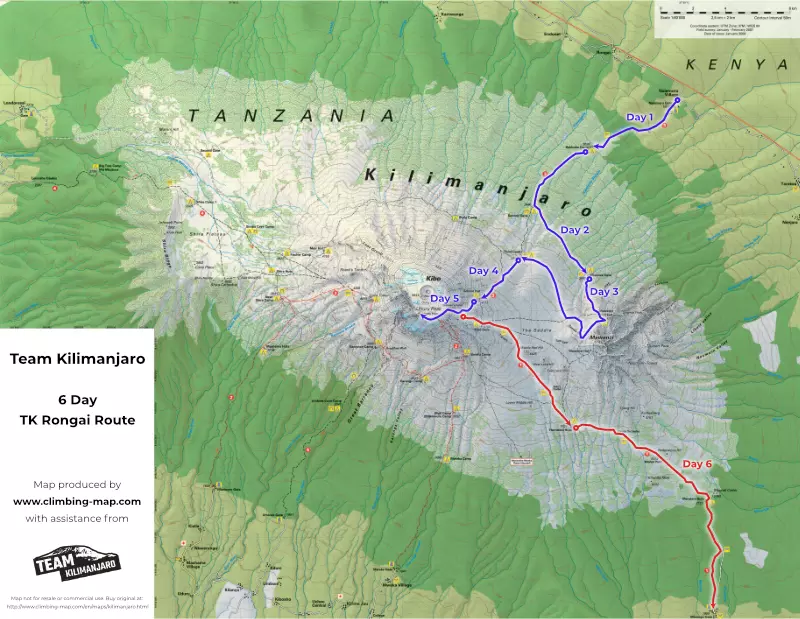 The Best Kilimanjaro Map Ever Produced