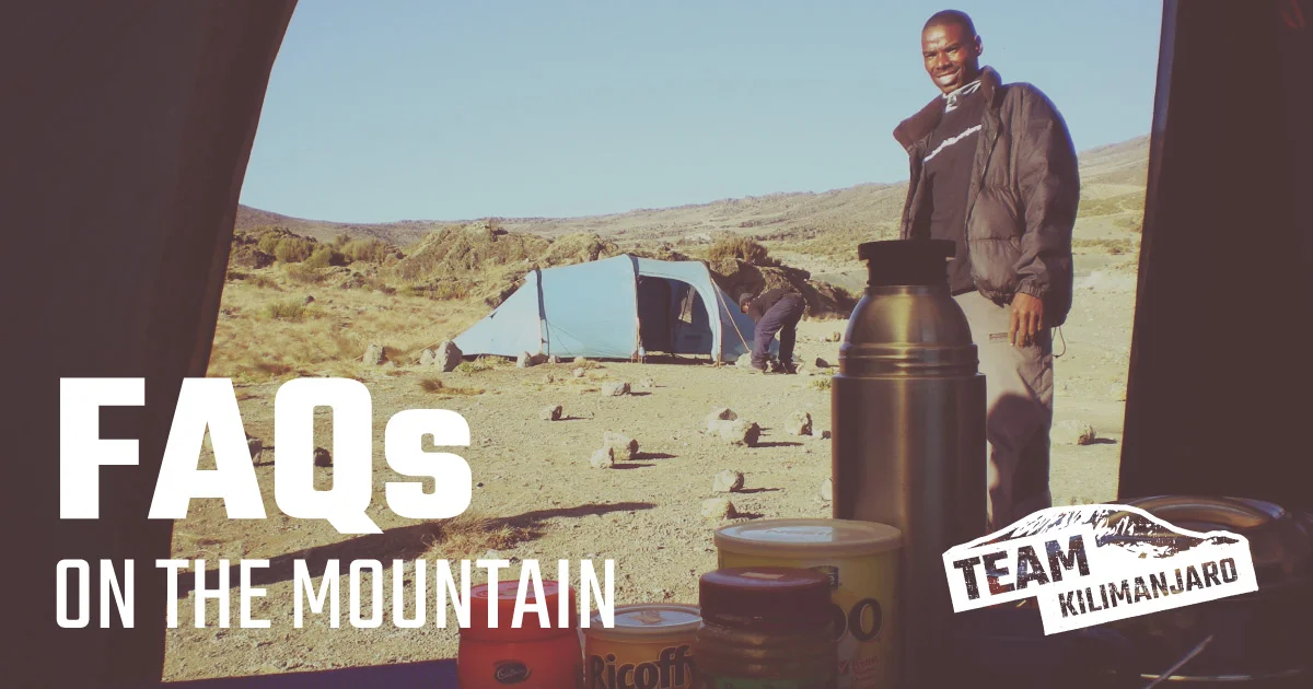 Questions about what happens on Kilimanjaro