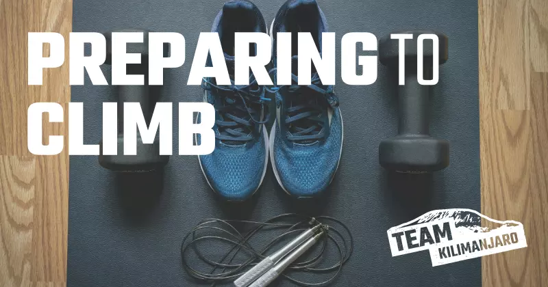 Preparing to climb Kilimanjaro