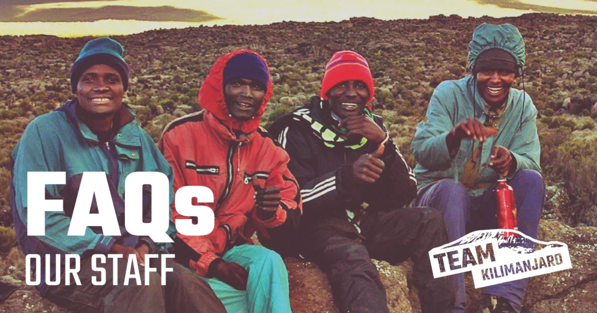 Questions about staff on Kilimanjaro