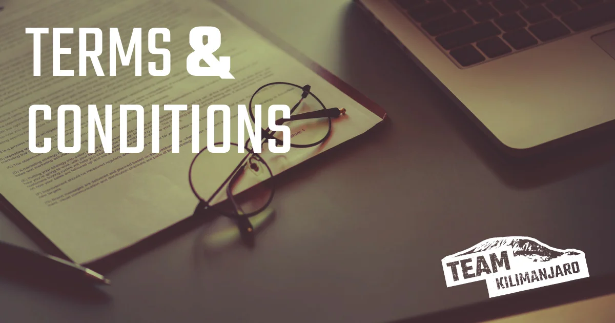Terms and conditions