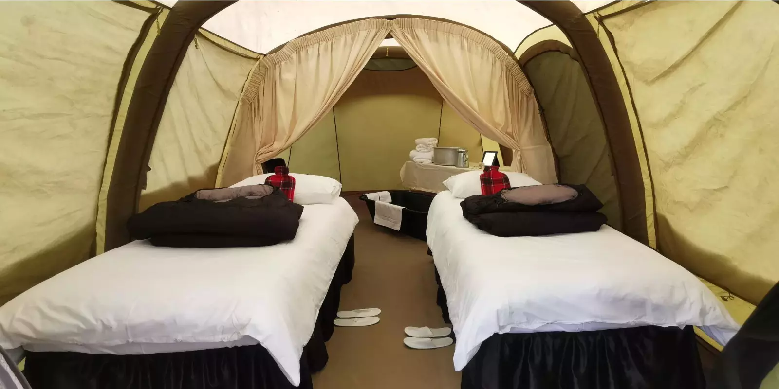 VIP-style tent facilities on Kilimanjaro climb